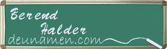 Berend Halder Visitenkarte